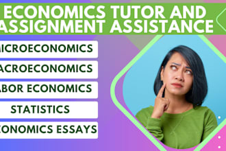 provide expert tutoring in micro, macro, and labor economics