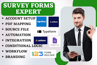 setup google forms microsoft forms jotform typeform 123contactform formstack