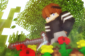 making minecraft thumbnails and wallpaper