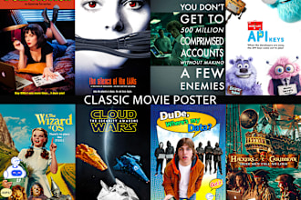 recreate classic movie posters with mid journey and sd