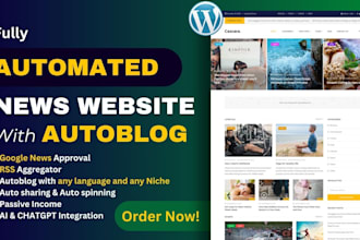 create automated news websites, auto news rss feed with wordpress autoblog