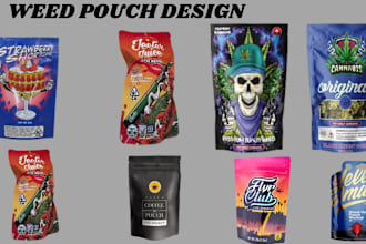 mylar bag, weed pouch, cannabis, cbd, packaging design, cbd label, pouch design