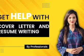 write cover letter, CV, resume and provide proofreading services