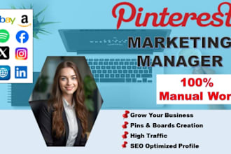 manage your pinterest account with SEO optimized pins and board