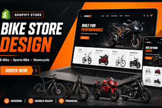 design bicycle shopify store electric bike bicycle sports bike motorcycle store