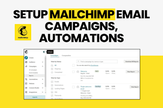 setup mailchimp email campaign and mailchimp email marketing automations
