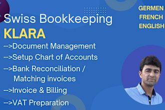 handle klara bookkeeping needs for swiss clients