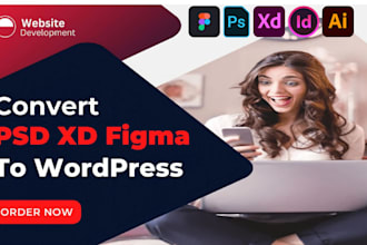 convert figma to wordpress, psd to wordpress with elementor