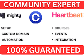 setup your mighty networks heartbeat circle so community membership course