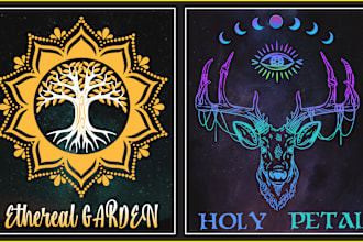 do unique sacred geometry, spiritual, mystical logo design