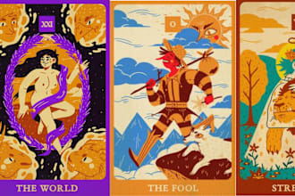 design tarot card, card game, card game design, tarrot card design , tarrot