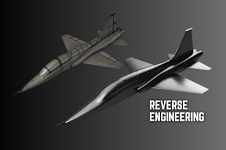 do reverse engineering from 3d scan data, obj, stl to cad model