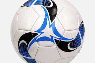 design 2d and 3d soccer ball football volleyball for you