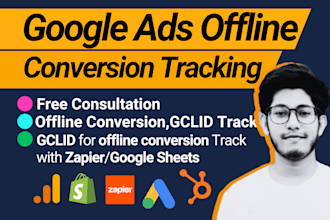 set up google ads offline conversion and gclid tracking with zapier