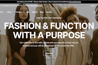 design clothing or fashion store for your branded excellence