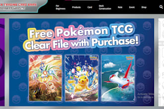pokemon shopify store trading card website tcg ccg mtcg ptcg card game website