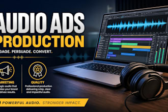 produce professional audio ads and commercials and promos