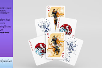 design exclusive poker, blackjack, and trading card decks