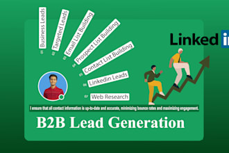 provide b2b lead generation using linkedin sales navigator