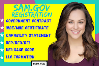 help in sam gov contract research, bid proposal, rfp, rfq capability statement