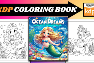 draw bold and easy coloring book pages for kids and adults for amazon KDP