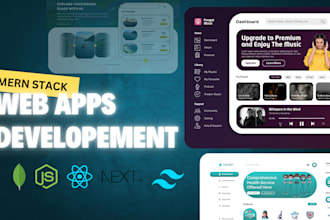 develop mern stack web apps and websites using nextjs  tailwind, shadcn