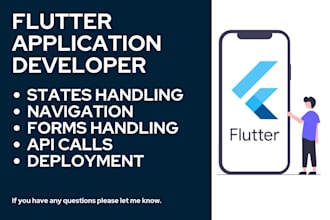 be flutter developer for mobile application