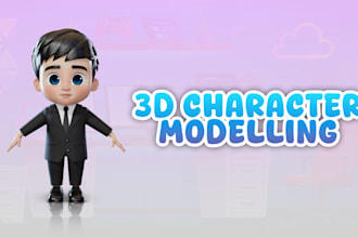 design cute, chibi, toy cartoon 3d character modeling and rendering