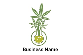 design cannabis weed marijuana hemp cbd oil logo with in 12 hours