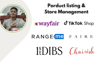 list and upload products on wayfair, rangeme, 1stdibs, faire