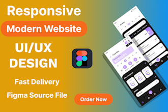 design mobile app UI UX with modern and clean layout