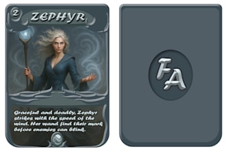 draw card game art box mockup design board game art card game design card game