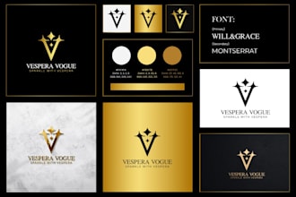 do luxury modern minimalist business logo design