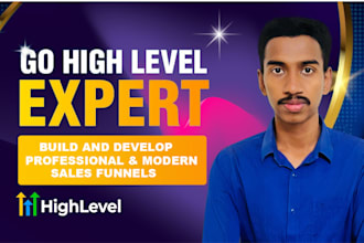 build your gohighlevel sales funnel, landing page and website