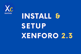 install and setup xenforo forum