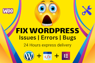 fix any wordpress issues and elementor CSS problems