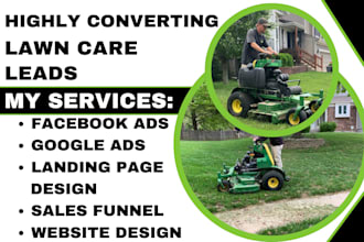 generate lawn care leads landscaping leads gardening cleaning lawn care website