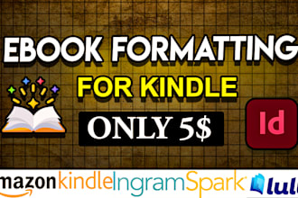 convert pdf to epub formatting for kindle, smashwords, lulu, ingramspark