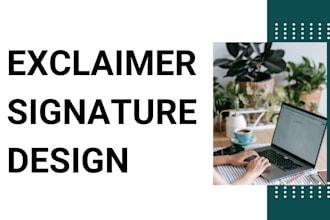build custom professional exclaimer signature clickable HTML codetwo