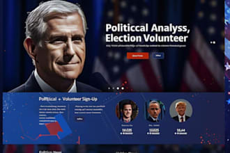 do a political website, political campaign website, election or politics website