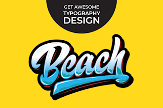Best Deals!  do an amazing typography designs