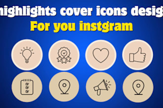 create instagram story highlights cover icons design