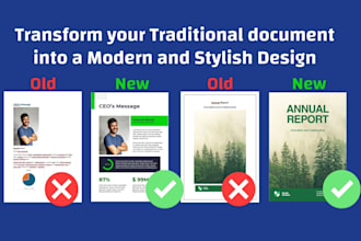 redesign your document PDF into a elegant layout