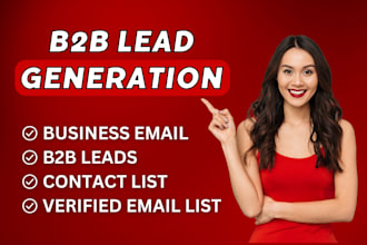 do b2b lead generation, contact list and email list building