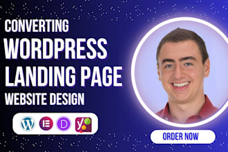 design high converting wordpress landing page for car rental website elementor
