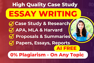write urgent case studies, apa, mla, harvard, essays, reports, and papers