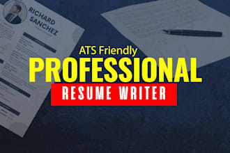 create an ats friendly professional resume within couple hours