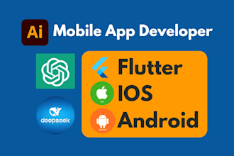 develop ai based mobile app using flutter and llm model gpt etc