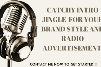 create amazing catchy podcast radio jingle music intro and outro dj drop writing
