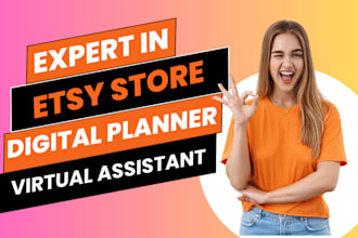 etsy store creation etsy product listing etsy digital planner product design